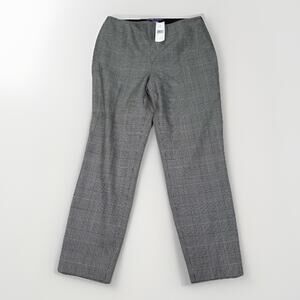 NWT Ralph Lauren Purple Label Pants Womens Size 12 Glen Plaid Wool Made USA